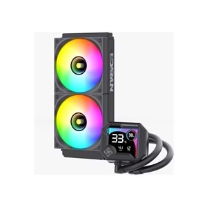 DARYUN BUZZ-V2 240MM Siyah Argb Yeni Nesil ISI Göstergeli Yüksek Performanslı Sıvı Soğutması