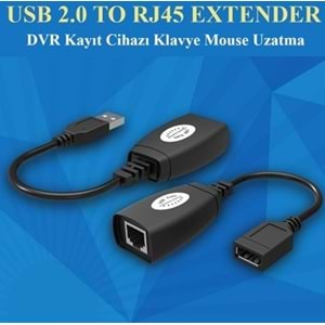 CONCORD C-5605 EXTENSİON ADAPTÖR 45MT USB EK UZATICI Cat6 KABLOSU USB RJ45 EXTENDER