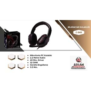 CONCORD GAMİNG AUX+MİC KULAKLIK PC C-945