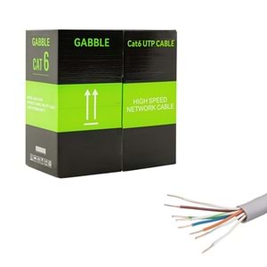 GABBLE 305M İÇ MEKAN 23 AWG/4P CAT6 KUTU KABLO