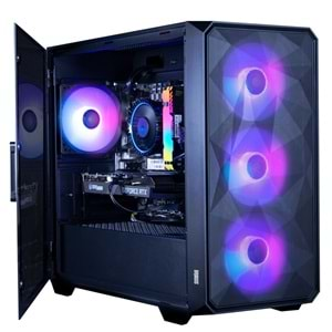 Dragos Diamond 4x ARGB Inner Fan USB 3.0 600W 80+ Plus mATX Bilgisayar Kasası Menteşe Yan Kapak