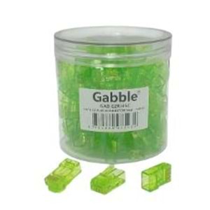 EZRJ45 CAT6 RENKLI KONNEKTOR 100LU ( YEŞİL -MAVI-SARI-SIYAH ) GAB-CLR