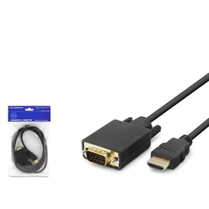 HDMI TO VGA KABLO 120HZ SİYAH 1.8M HADRON HDX7795