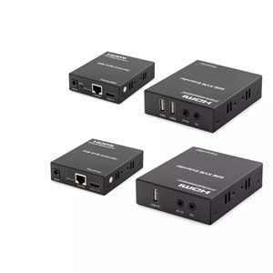 HDMI KVM EXTENDER 60MT , 2 PORT USB, IR-RX , R/L, 1080P/60HZ HD1345