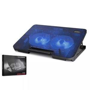 NOTEBOOK SOĞUTUCU LEDLİ 2 FANLI YÜKSEKLİK KADEMELİ HD4252