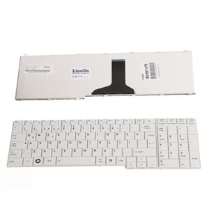 Toshiba Satellite C650 C655 L755 L750 Uyumlu Beyaz Klavye