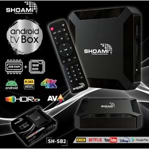 SHOMİ 4k Ultra Hd Android Tv Box 2GB RAM 16 GB HAFIZA(ANDROİD 13 İŞLETİM SİSTEMİ) SHSB3