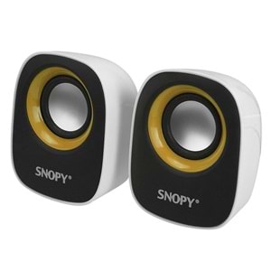 SNOPY 2.0 Multimedia USB BEYAZ-SARI HOPARLÖR SN-120