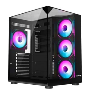 TURBOX AKVARYUM CAM TASARIM 4XARGB FAN 500W PSU USB 3.0 ATX TERAS OYUNCU KASA