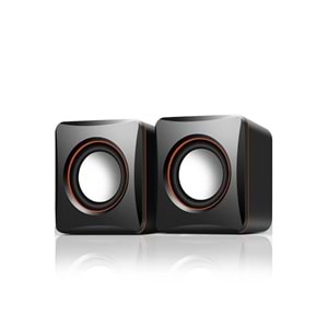 1+1 Siyah Mini Pc, Notebook Hoparlör D17 usb