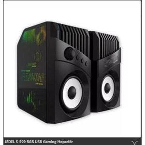 JEDEL S599 1+1 BLUETOOTH ÖZELLİKLİ YAN TARAFLARI RGB IŞIKLI HOPARLÖR