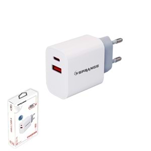 SPRANGE PT-X45 45W USB-A / USB-C Şarj Başlık