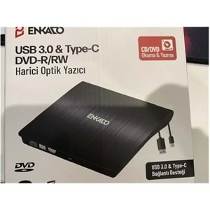 ENKADO EKD-UD120 DVD-R/CD-R/RW HARİCİ OPTİK YAZICI USB 3.0+TYPE-C