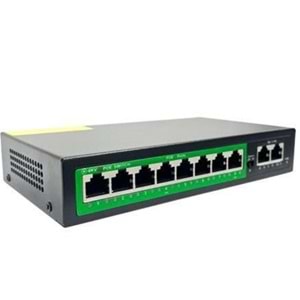 GAB-P82MG 10/100M 8 port POE+ 2X 10/100/1000 uplink, 96W ,print Poe Switch