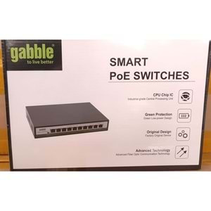GAB-P82GGS 10/100/1000M 8 PORT POE + 2x1000M UPLINK + 2xSFP 120W
