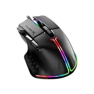 Turbox TR-XM20 20000 DPI Usb Kablolu Siyah RGB Gaming Optik Mouse XM20