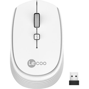 LENOVO LECOO WS202 1600DPI 4 TUŞLU KABLOSUZ MOUSE (BEYAZ RENK)