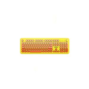 USB KABLOSUZ / BLUETOOTH SARI RENKLİ YUMUŞAK TUŞLU KLAVYE WKB104 JEDEL