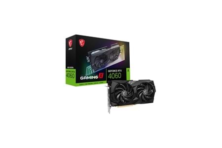 MSI GEFORCE RTX4060 8GB DDR6 128 BIT 3X DP / 1X HDMI PORT CIFT FANLI EKRAN KARTI