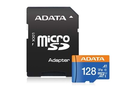 ADATA 128GB PREMİER MİCROSDXC CARD WİTH ADAPTER UHS-I Class10 V10 Hafıza Kartı