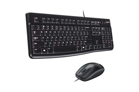 LOGITECH MK120 Q Türkçe Kablolu USB Standart Siyah Klavye+ Mouse