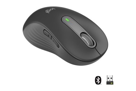 LOGITECH SIGNATURE M650 BUYUK BOY SOL EL ICIN SESSIZ KABLOSUZ MOUSE-SIYAH