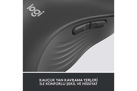 LOGITECH SIGNATURE M650 BUYUK BOY SOL EL ICIN SESSIZ KABLOSUZ MOUSE-SIYAH