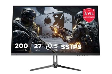 FAZEON 27’’ 200 HZ 0.5MS FULL HD IPS VA PANEL HDMI DP RGB GAMING MONITOR