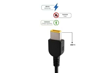 SPRANGE USB UÇ 20V 4.5A SR-L1 NOTEBOOK ADAPTÖRÜ