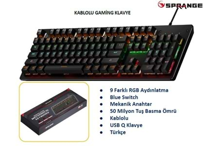 SPRANGE MEKANİK OYUNCU KLAVYE MK-11