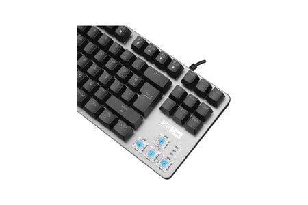 ALTEC LANSING SIYAH GUMUS BLUE SWITCH RAINBOW 87 TUSLU SUPER KOMPAKT MEKANIK GAMING KLAVYE