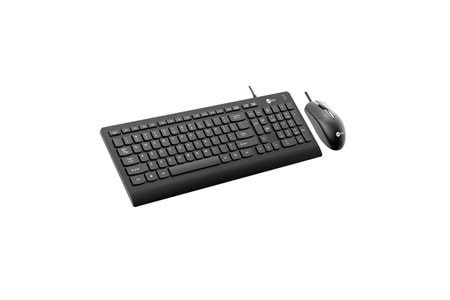 Lenovo Lecoo CM103 USB Kablolu Türkçe Q Klavye & Mouse Set Siyah