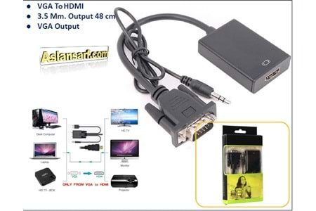 VGA TO HDMI DÖNÜŞTÜRÜCÜ