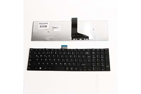Toshiba Satellite C50 C55-A Siyah Uyumlu Notebook Klavye ( vida yerlerini kontrol ediniz )