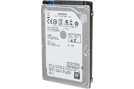 HITACHI 5K750 750GB 2.5 inç 5400 RPM SATA Hard Disk 2.EL (NAKİT)