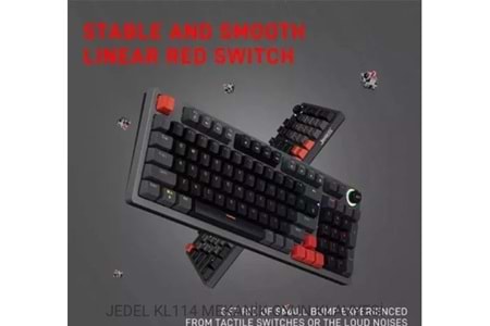 JEDEL KL114 RGB BLUE SWITCH MEKANİK KABLOLU KLAVYE