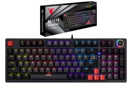 JEDEL KL114 RGB BLUE SWITCH MEKANİK KABLOLU KLAVYE