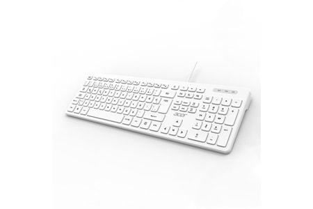 ACER OAK920 Q USB BEYAZ 1.8MT KABLOLU KLAVYE/TEK TUŞ HESAP MAKİNALI (Sessiz Tuş)