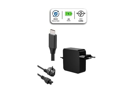 SPRANGE SR-L20 20V 2.25A TYPE-C 45W DUVAR TİPİ LENOVO İÇİN LAPTO ADAPTÖR