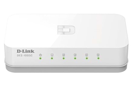 D-LINK DL-DES-1005C/E 5 PORT 10/100BASE-T YÖNETİLEMEYEN SWITCH (PLASTİK KASA)
