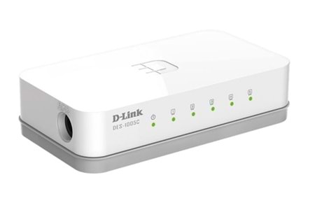 D-LINK DL-DES-1005C/E 5 PORT 10/100BASE-T YÖNETİLEMEYEN SWITCH (PLASTİK KASA)