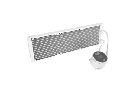 Dragos FrostBite V2 Dijital Isı Göstergeli ARGB 360mm BEYAZ İşlemci Sıvı Soğutucu