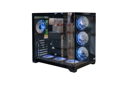 GAMX PUNCHER 7X12 RGB 600W 80 + BRONZE KUMANDALI CAM AKVARYUM KASA