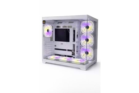 ZEİRON 7X12 RGB 600W 80 + BRONZE KUMANDALI BEYAZ CAM AKVARYUM KASA