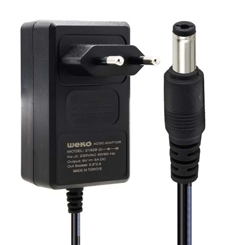 WEKO 9V 3A 5.5X2.5 21829 ADAPTÖR