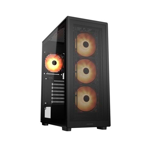 COUGAR MX220 650W 80 PLUS 4x120mm RGB ATX MESH SİYAH GAMING KASA