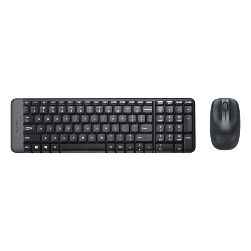 LOGITECH MK220 Q TURKCE KABLOSUZ STANDART SIYAH KLAVYE MOUSE SET
