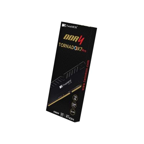 TWINMOS 16GB DDR4 3200MHz CL16 TornadoX7 PRO TMD416GB3200D16BKX7P SOĞUTUCULU PC RAM
