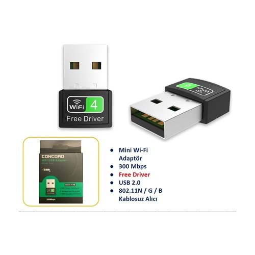 W4 300MBPS USB WIRELESS ADAPTER W-4