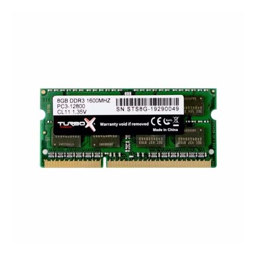 TURBOX EVORIN X 8GB DDR3 1600MHZ NB RAM